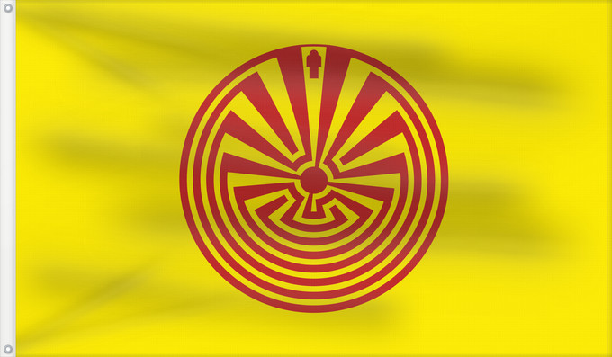 Drapeau, avec deux œillets métalliques et guindant renforcé : O odham unofficial