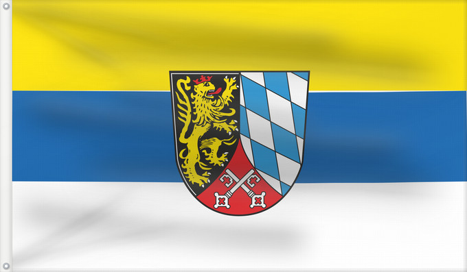 Drapeau, avec deux œillets métalliques et guindant renforcé : Oberpfalz	Upper Palatinate	Haut-Palatinat	Alto Palatinado	Alto Palatinato