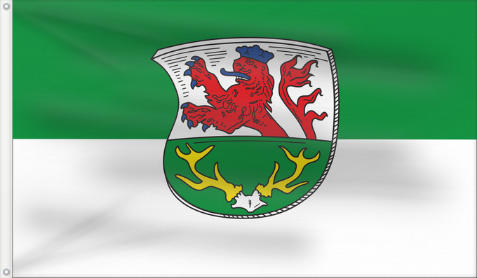 Drapeau, avec deux œillets métalliques et guindant renforcé : Odenthal Municipaltiy of Odenthal design Gemeinde Odenthal