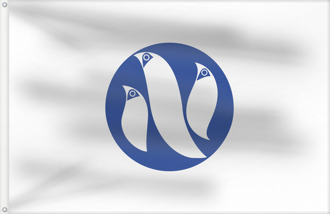 Flag, with two metal eyelets and reinforced hoist: Ogasawara, Tokyo Ogasawara, Tokio 小笠原村旗