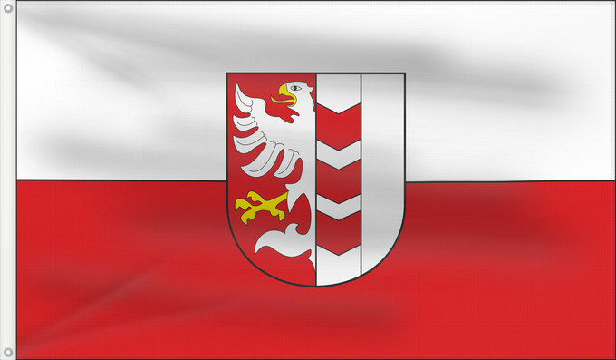 Drapeau, avec deux œillets métalliques et guindant renforcé : Opava	Opava Flag, PD Czech Government file	Opavy