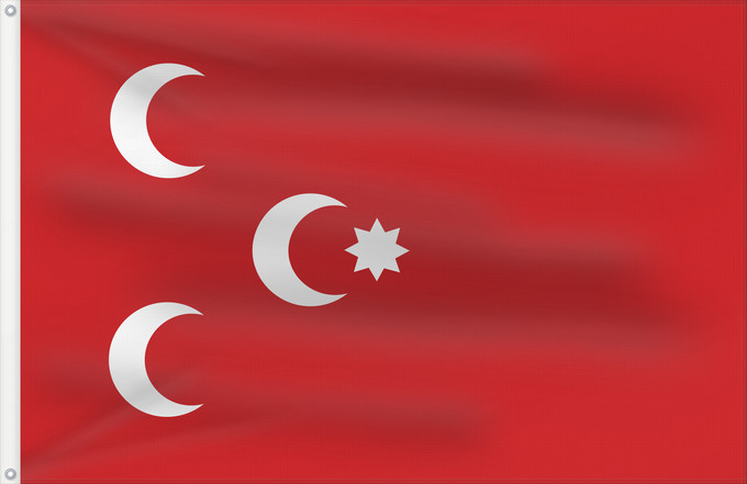 Drapeau, avec deux œillets métalliques et guindant renforcé : Otomans Empire-Total War	The Ottoman flag in Empire Total War