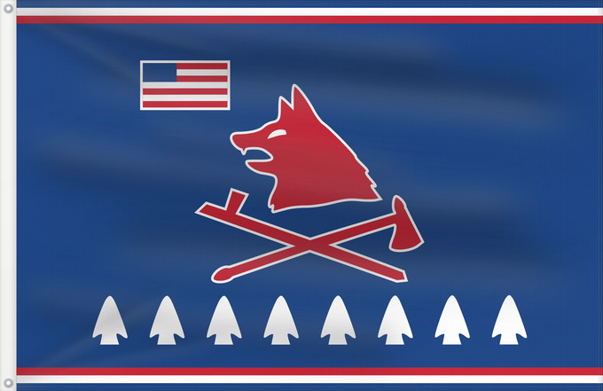 Flag, with two metal eyelets and reinforced hoist: Pawnee Pawnee Nation