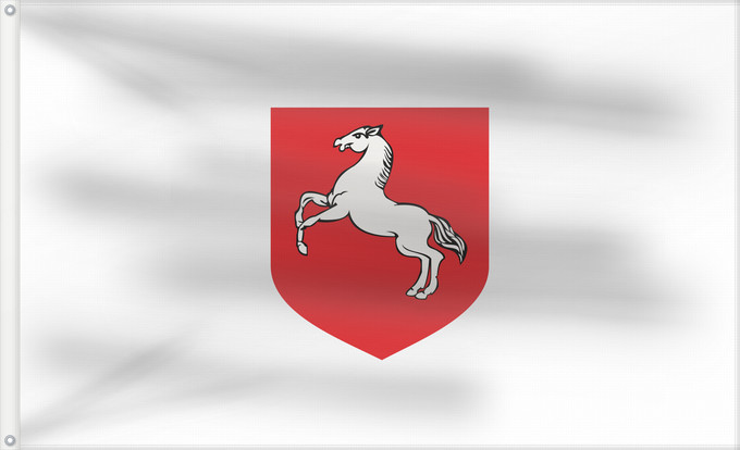Drapeau, avec deux œillets métalliques et guindant renforcé : POL Konin	Konin	Konina