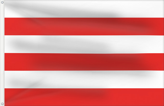 Flag, with two metal eyelets and reinforced hoist: Polignac