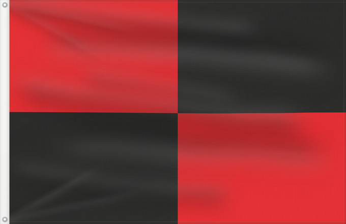 Drapeau, avec deux œillets métalliques et guindant renforcé : Pollença Pollença, Mallorca, Balearic Islands, Spain Pollença, Mallorca, Islas Baleares, España Pollença, Mallorca, Illes Balears, Espanya