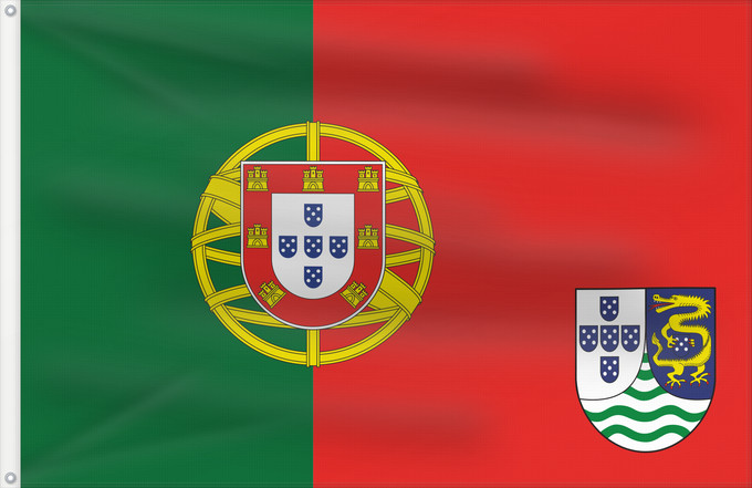Drapeau, avec deux œillets métalliques et guindant renforcé : Macau  1965 proposal	Proposed flag of Portuguese Macau  but never adopted or used	Macao (proposition de 1965)	Macao (propuesta de 1965)	Macau (1965 Entwurf)	Macao (proposta 1965)