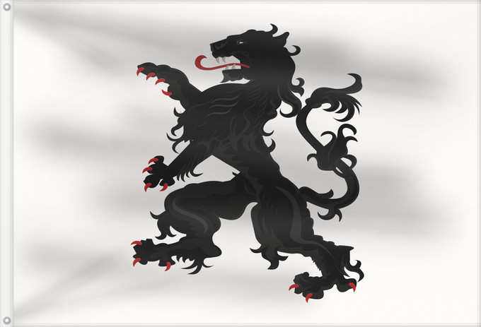 Drapeau, avec deux œillets métalliques et guindant renforcé : Powys Fadog	Banner of Madog ap Gruffudd Maelor