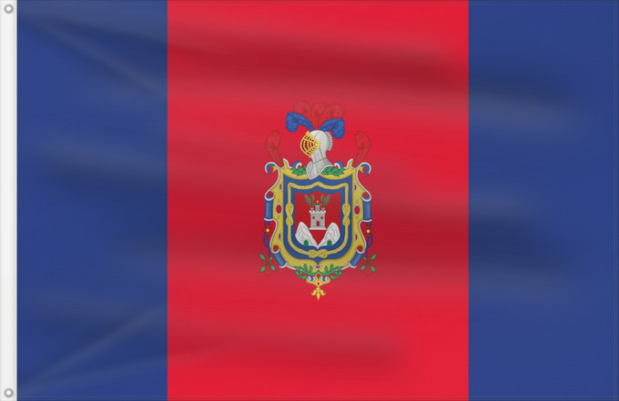 Drapeau, avec deux œillets métalliques et guindant renforcé : Quito