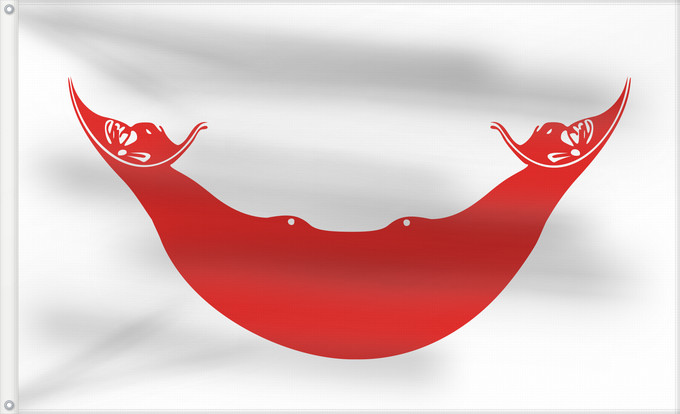 Drapeau, avec deux œillets métalliques et guindant renforcé : Rapa Nui, Chile	Rapa Nui	Isla de Pascua/Easter Island/Rapa Nui flag