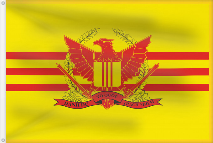 Flag, with two metal eyelets and reinforced hoist: Republic of Vietnam Military Forces