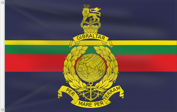 Drapeau, avec deux œillets métalliques et guindant renforcé : Royal Marines