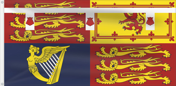 Drapeau, avec deux œillets métalliques et guindant renforcé : Royal Standard of Prince Harry, Duke of Sussex	Royal Standard of Prince Harry	Étendard Royal du Prince Harry, Duc de Sussex	Estandarte Real del Príncipe Harry, Duque de Sussex	Königsstandarte von Prinz Harry, Herzog von Sussex	Stendardo Reale del Principe
