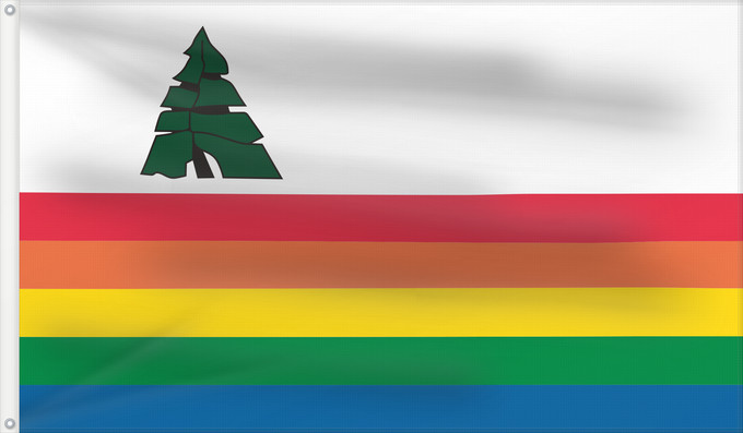 Flag, with two metal eyelets and reinforced hoist: Santa Cruz County, California Comté de Santa Cruz, Californie Condado de Santa Cruz, California Santa Cruz County, Kalifornien Contea di Santa Cruz, California