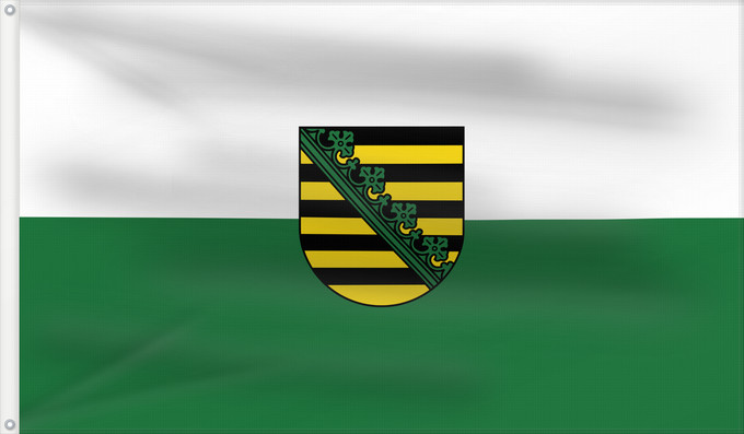 Drapeau, avec deux œillets métalliques et guindant renforcé : Saxony  state	Saxony (state)	Saxe (État)	Sajonia (estado)	Sachsen (Land)	Sassonia (stato)