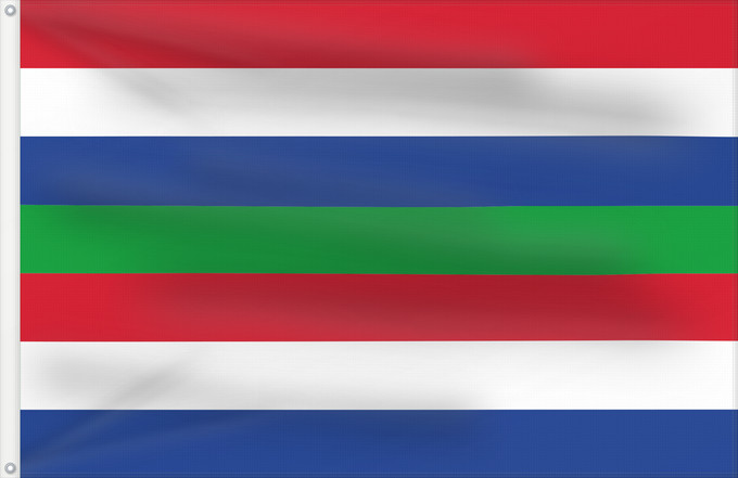 Drapeau, avec deux œillets métalliques et guindant renforcé : Schiermonnikoog Dutch municipality of Schiermonnikoog