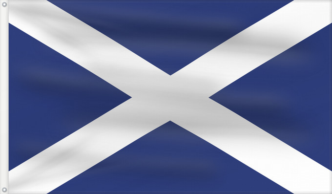 Drapeau, avec deux œillets métalliques et guindant renforcé : Scotland  1542–2003, navy blue	Scotland (1542–2003, navy blue)	Écosse (1542–2003, bleu marine)	Escocia (1542–2003, azul marino)	Schottland (1542–2003, marineblau)	Scozia (1542–2003, blu navy)