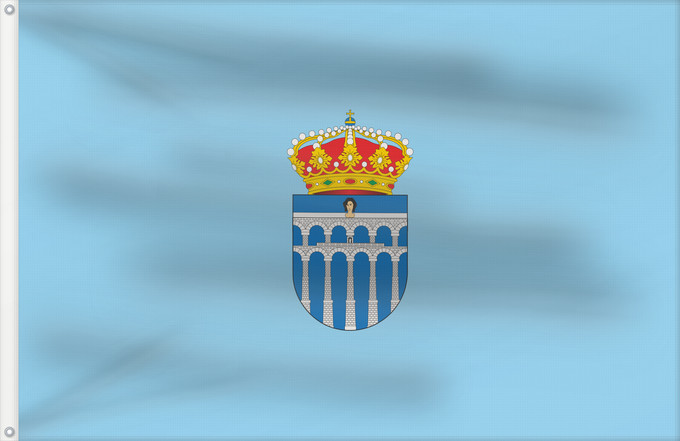 Drapeau, avec deux œillets métalliques et guindant renforcé : Segovia Ségovie Ciudad de Segovia, en Segovia España