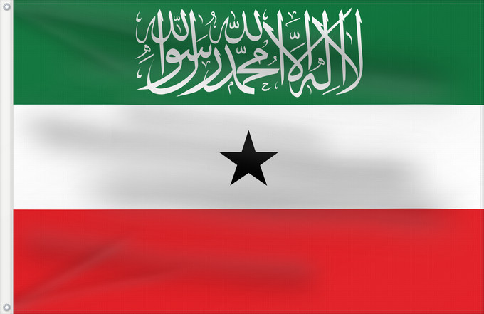 Drapeau, avec deux œillets métalliques et guindant renforcé : Somaliland  3-2	Somaliland	Somaliland (3:2)