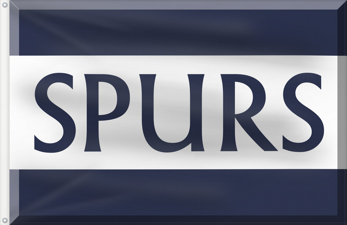 Drapeau, avec deux œillets métalliques et guindant renforcé : SpursFlag Fantasy football flag for Spurs