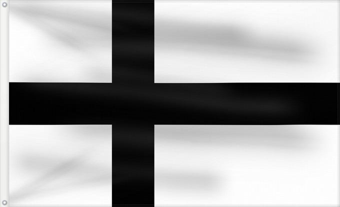 Flag, with two metal eyelets and reinforced hoist: State of the Teutonic Order Drapeau de l'État de l'Ordre Teutonique Bandera del Estado de la Orden Teutónica Deutschen Ordens Bandiera dello Stato dell'Ordine Teutonico Zakonu Krzyżackiego