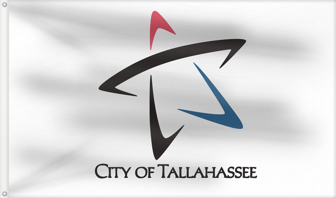 Drapeau, avec deux œillets métalliques et guindant renforcé : Tallahassee, Florida  2002–2020	City of Tallahassee	Tallahassee (2002–2020)