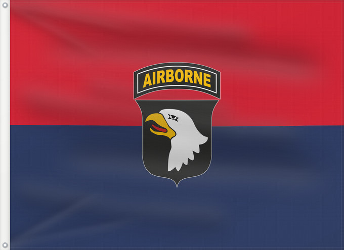 Drapeau, avec deux œillets métalliques et guindant renforcé : U.S. Army 101st Airborne Division 101st Airborne Division