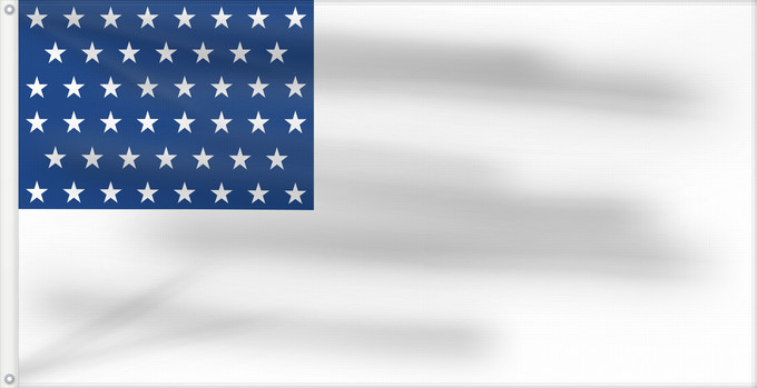 Drapeau, avec deux œillets métalliques et guindant renforcé : United States of America 1908–1912 United States of America (1908–1912) États-Unis d'Amérique (1908–1912) Estados Unidos de América (1908–1912) Vereinigte Staaten von Amerika (1908–1912) Stati Uniti d'America (1908–1912)
