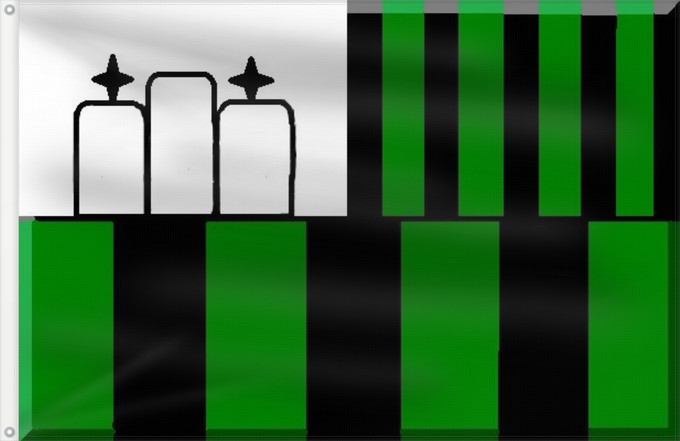 Drapeau, avec deux œillets métalliques et guindant renforcé : US Sassuolo Calcio