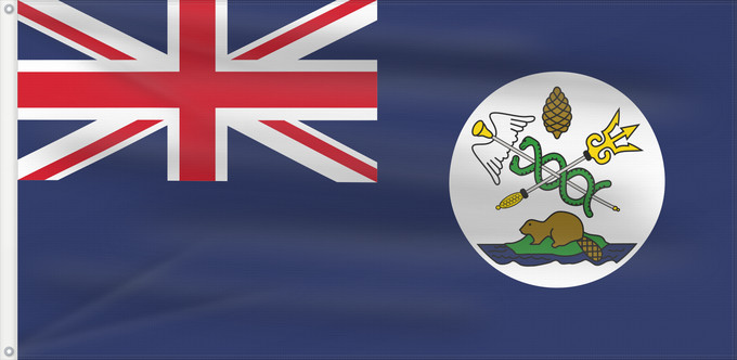 Flag, with two metal eyelets and reinforced hoist: Vancouver Island	Île de Vancouver	Isla de Vancouver	Isola di Vancouver
