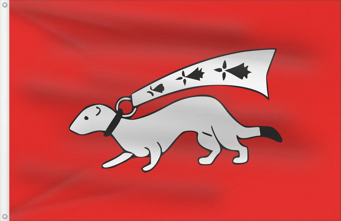 Drapeau, avec deux œillets métalliques et guindant renforcé : Vannes	Ville de Vannes, Bretagne, France	Banniel kêr Wened, Breizh, Bro-C’hall