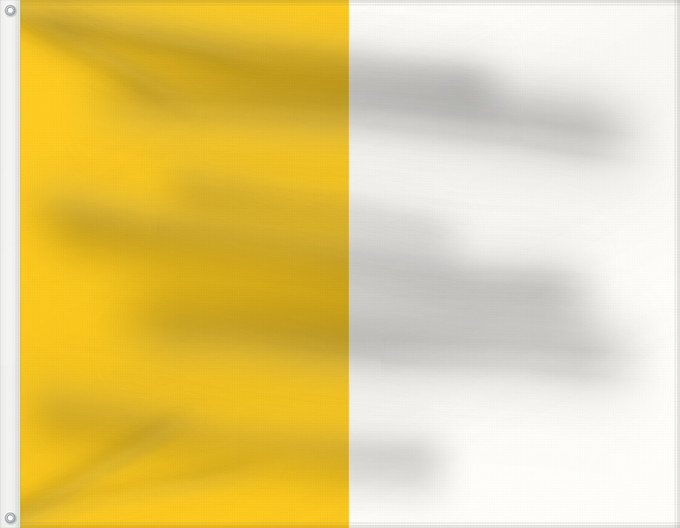 Drapeau, avec deux œillets métalliques et guindant renforcé : Vatican 1808 Vatican flag 1808