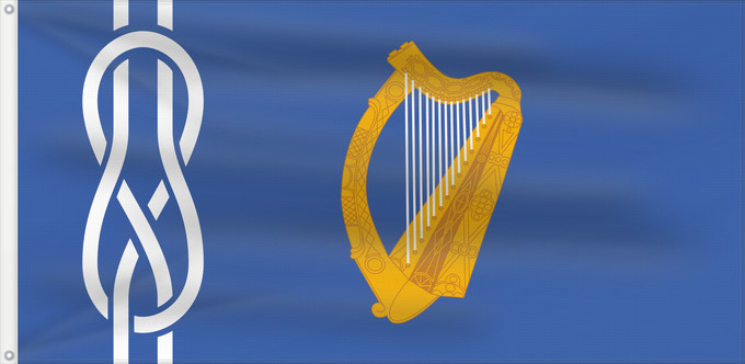 Drapeau, avec deux œillets métalliques et guindant renforcé : Vexillology Ireland