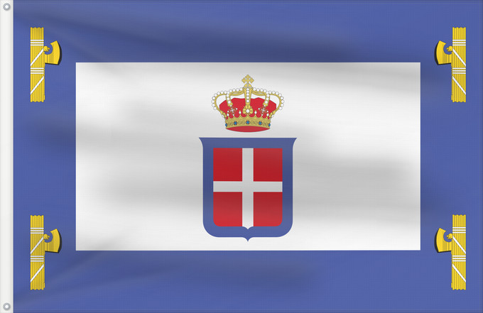 Drapeau, avec deux œillets métalliques et guindant renforcé : Viceroy of the Kingdom of Italy	Viceroy and Governor-General Italian East Africa 1938-1941	Vice-roi et Gouverneur général de l'Afrique orientale italienne (1938-1941)	Virrey y Gobernador General de África Oriental Italiana (1938-1941)	Vizekönig und Genera
