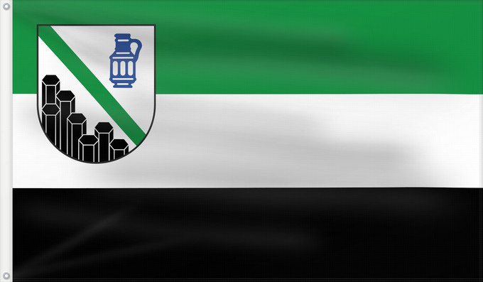 Drapeau, avec deux œillets métalliques et guindant renforcé : Westerwaldkreis D Arrondissement de Westerwald Westerwaldkreises