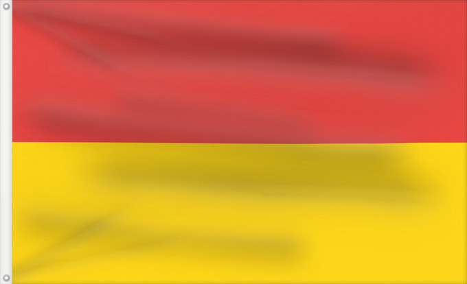 Drapeau, avec deux œillets métalliques et guindant renforcé : Wroclaw horizontal	Breslavia, Polonia 