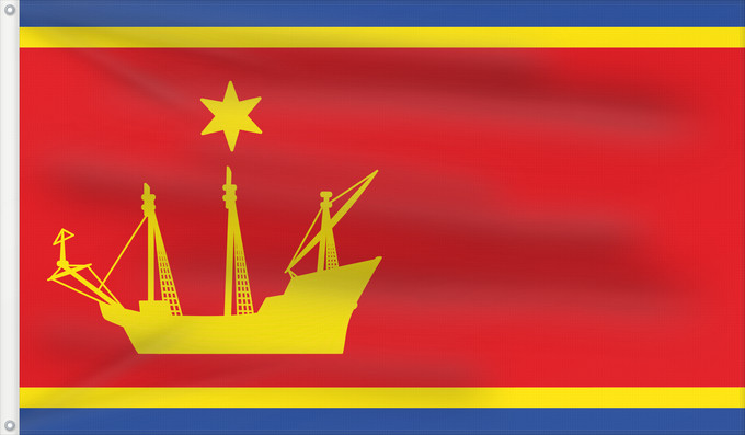 Flag, with two metal eyelets and reinforced hoist: Wyk auf Foehr German city of Wyk auf Föhr Ville allemande de Wyk auf Föhr Wyk auf Föhr Stadt Wyk auf Föhr