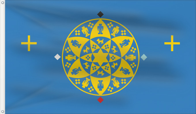 Drapeau, avec deux œillets métalliques et guindant renforcé : Yavapai-Prescott Tribe