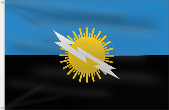 Flag, with two metal eyelets and reinforced hoist: Zulia State	Zulia	Zulia State of Venezuela