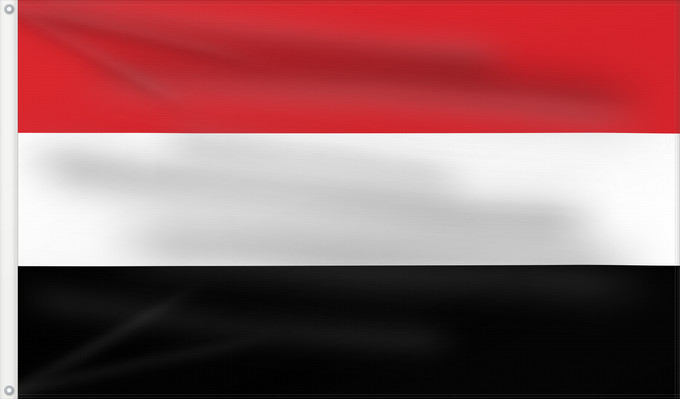 Flag, with two metal eyelets and reinforced hoist: Yemen Yémen Yemen. Proporciones 2 3 Jemen ﻋﻠﻢ الجمهورية ﺍﻟﻴﻤنية Jemeno Флаг Йемена Jemna