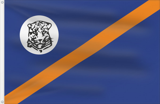 Bandera, con dos ojales metálicos y lado del asta reforzado: Bophuthatswana	Folaga la Bophuthatswana