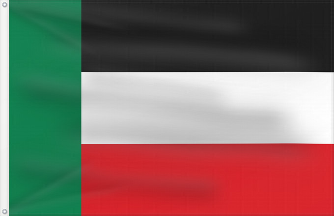 Bandera, con dos ojales metálicos y lado del asta reforzado: Goshen