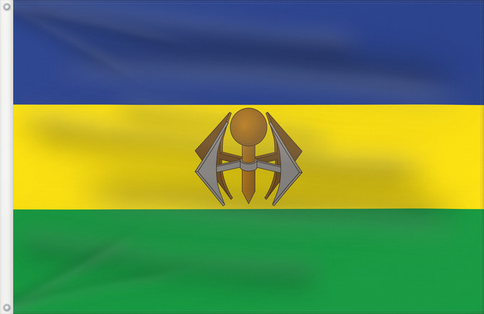 Bandera, con dos ojales metálicos y lado del asta reforzado: KwaNdebele