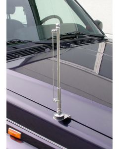 Chrome Flag Holder (right part), screwable (rod)