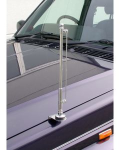 Chrome Flag Holder pair, screwable (rod)