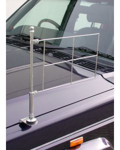 Chrome Flag Holder Pair with funicular frame, screwable