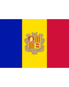 Indoor-Flag: Andorra 90x150cm