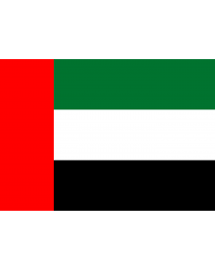 Flag: United Arab Emirates |  landscape flag | 0.7m² | 7.5sqft | 70x100cm | 2x3ft 