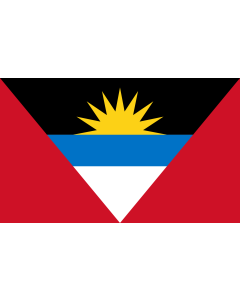 Table-Flag / Desk-Flag: Antigua and Barbuda 15x25cm