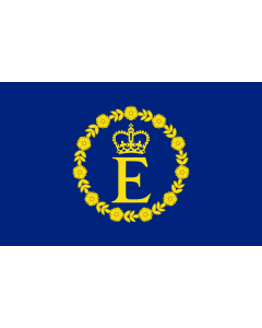 Flag: EIIR | Unofficial dimensions |  landscape flag | 2.16m² | 23sqft | 120x180cm | 4x6ft 
